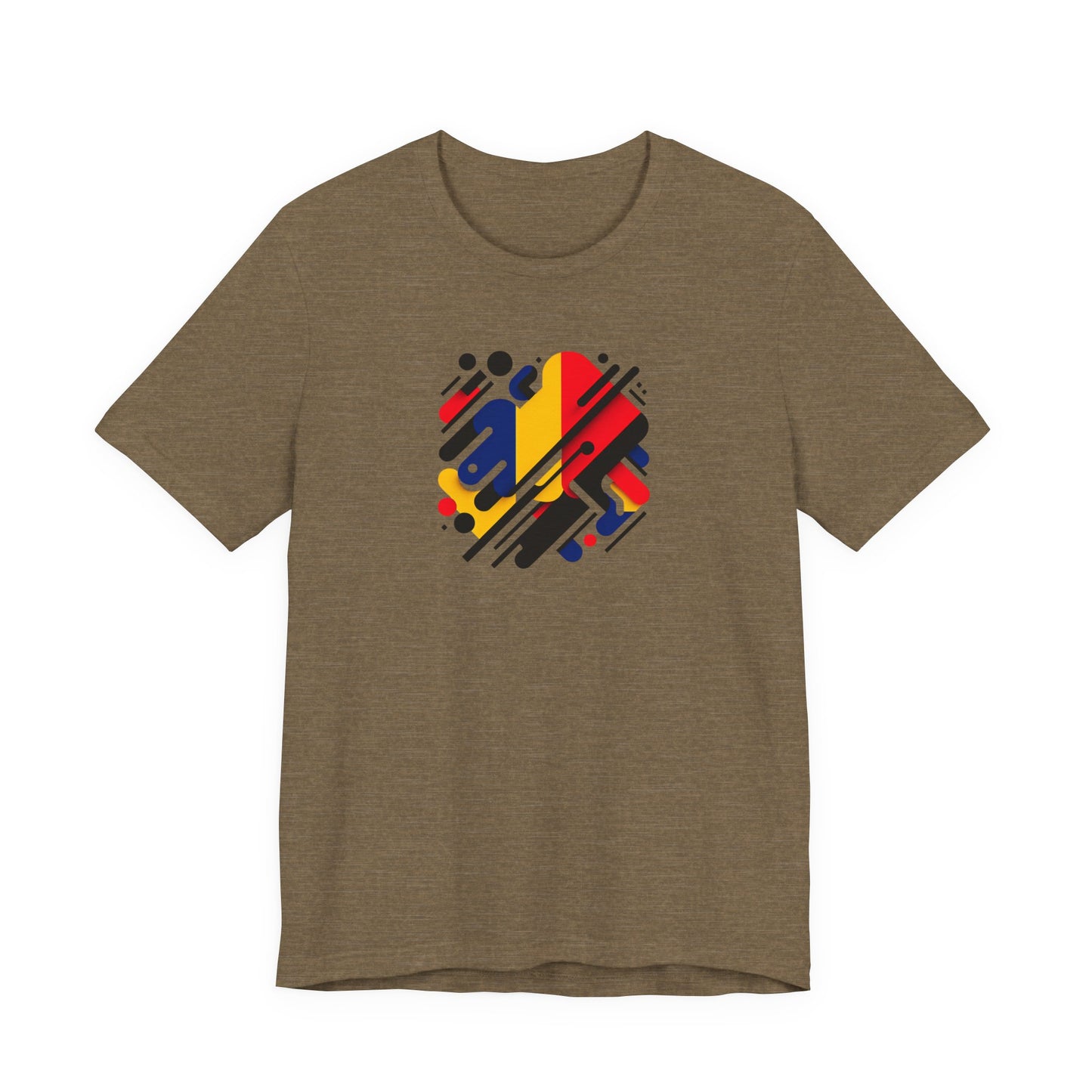 Artistic Heart Unisex Jersey Tee - Vibrant Graphic Tee, Casual Wear, Gift for Art Lovers, Birthday Surprise, Everyday Comfort - TRV