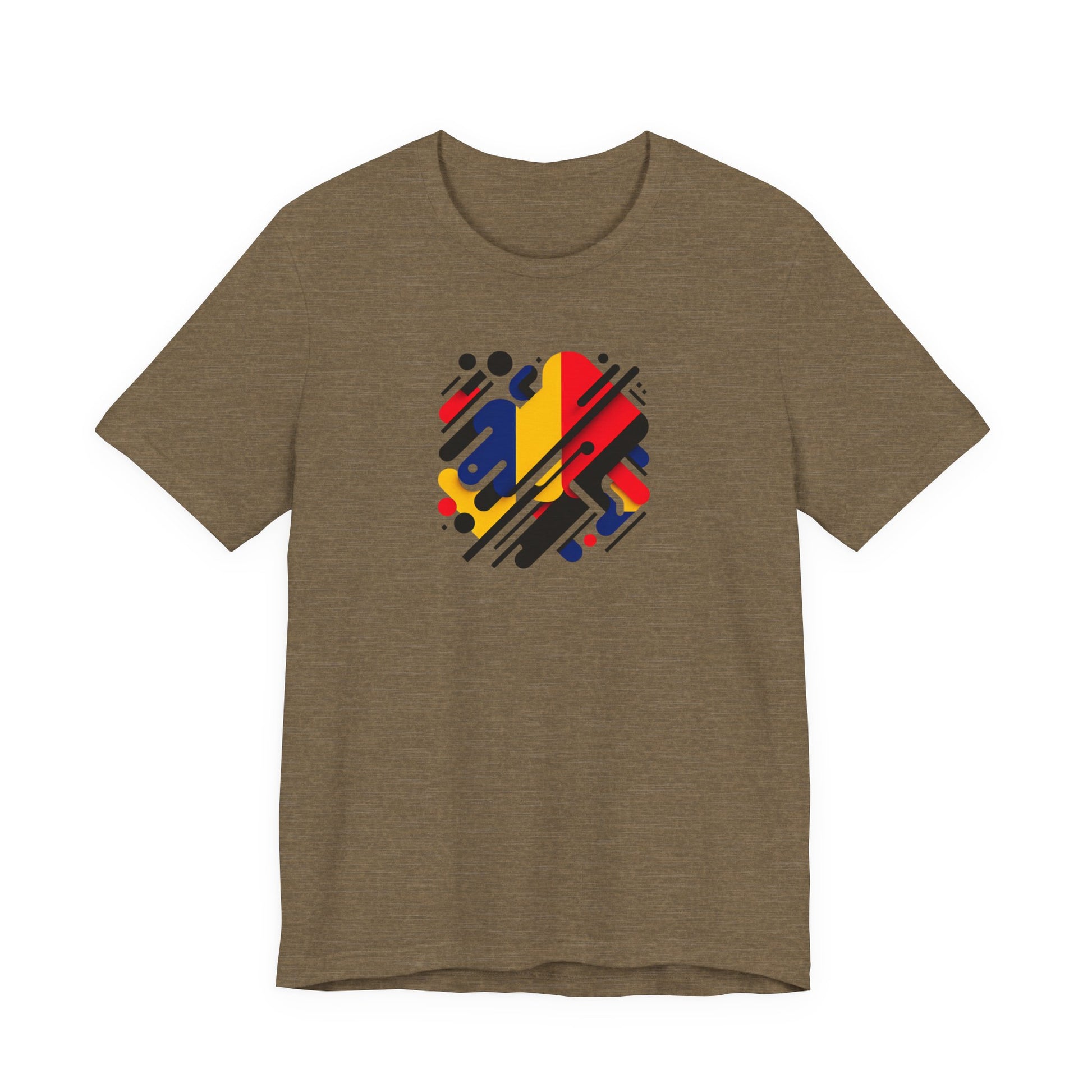 Artistic Heart Unisex Jersey Tee - Vibrant Graphic Tee, Casual Wear, Gift for Art Lovers, Birthday Surprise, Everyday Comfort - TRV