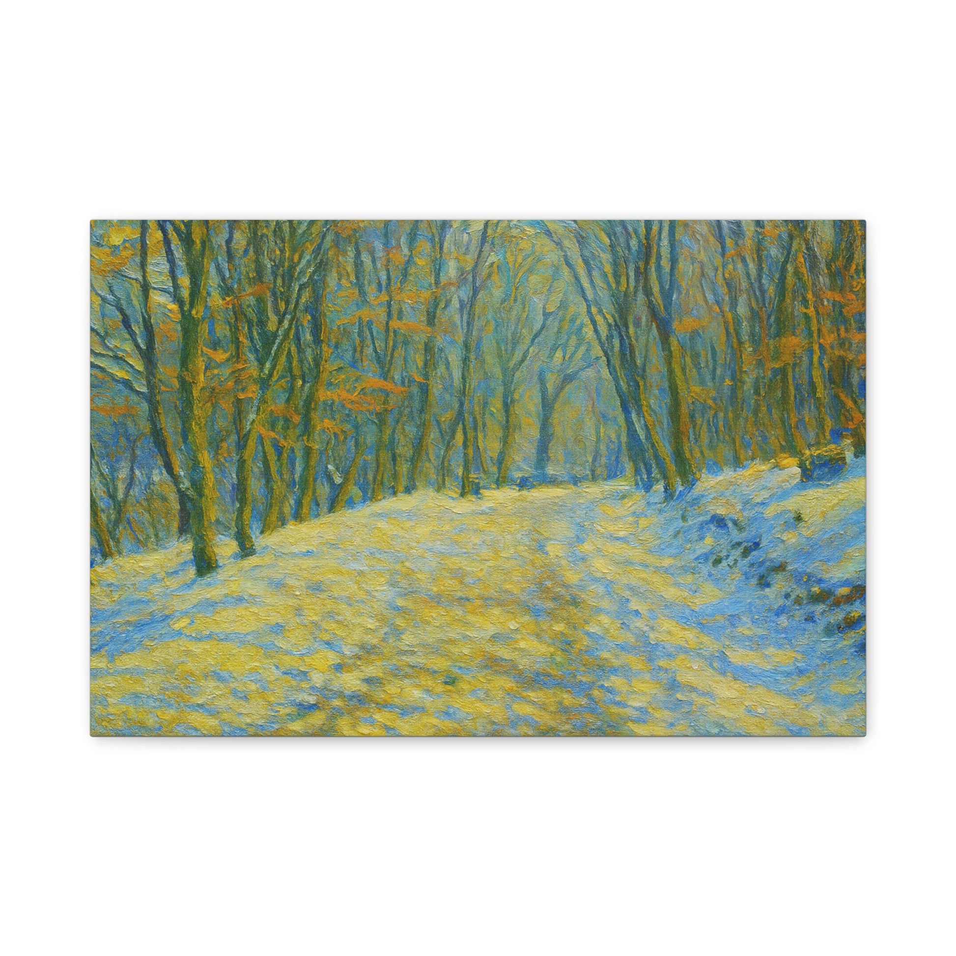 Wall Art Print, Winter Landscape Canvas Home Decor, Gift for Nature Lovers, Seasonal Artwork, Cozy Housewarming Decoration - TRV