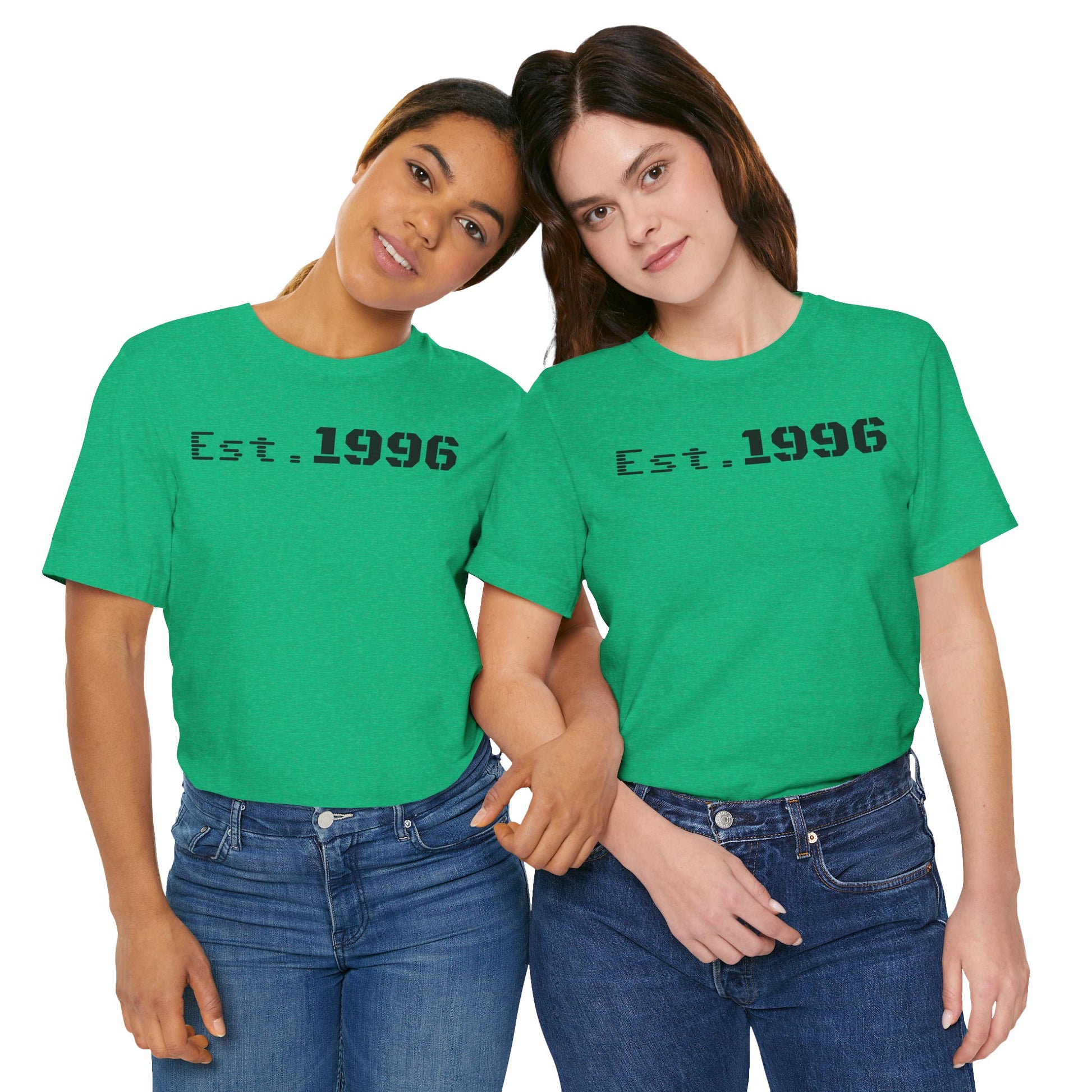 Established 1996 Unisex T-Shirt, Vintage Year Tee, Birth Year Gift, Casual Fashion, Personalized Graphic Tee - TRV
