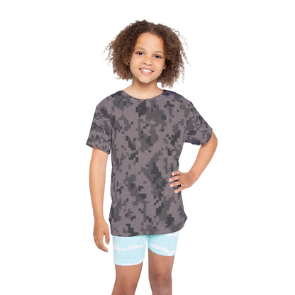 Kids Camouflage Sports Jersey, Activewear, Camo T-Shirt for Boys and Girls, Birthday Gift, Team Spirit, Outdoor Play, Holiday Apparel - TRV
