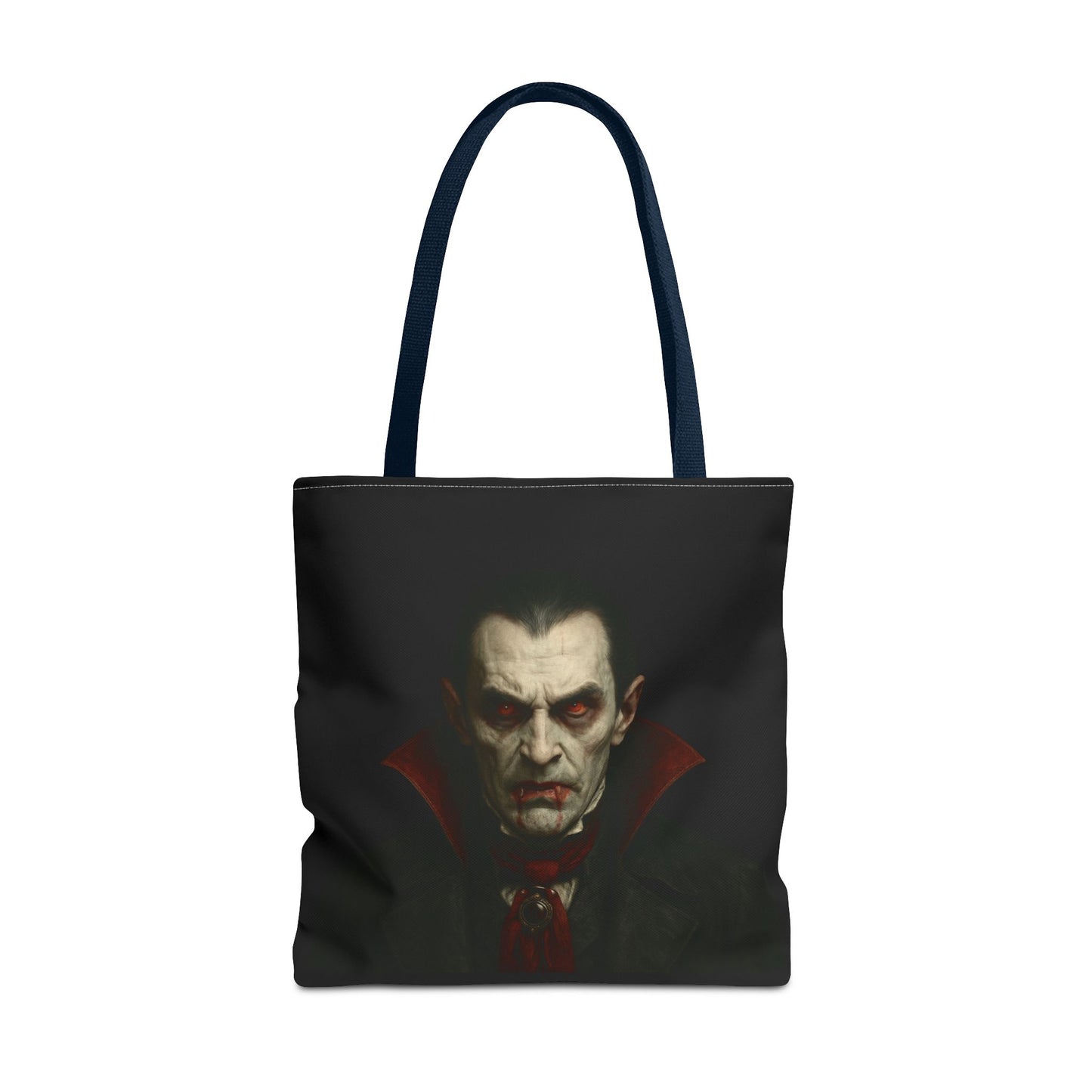 Vampire Haunted Tote Bag, Spooky Shopping Bag, Halloween Accessory, Gothic Style Handbag, Perfect for Halloween Parties, Unisex Tote - TRV