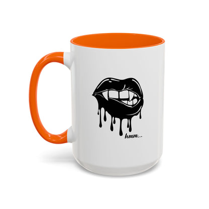 Vampire Lip Accent Coffee Mug - 11oz & 15oz - Unique Halloween Gift