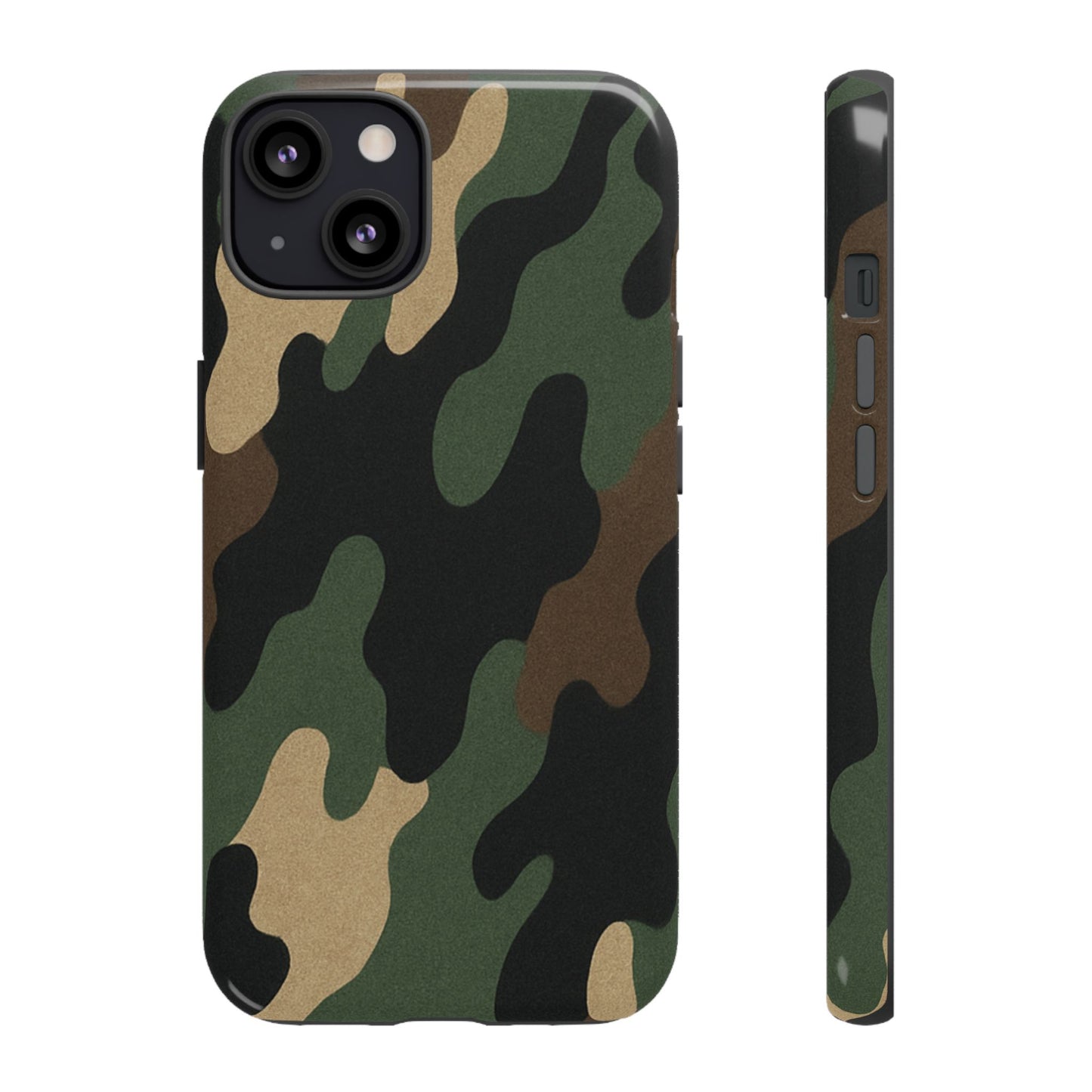 Camouflage Phone Case, Tough Phone Cover, Military Style Accessory, Protective Case for Men, Gifts for Soldiers - TRV