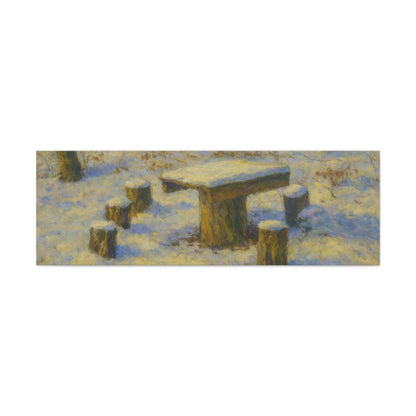 Matte Canvas Wall Art, Rustic Outdoor Scene, Nature Decor, Home Wall Décor, Cozy Cabin Vibe, Perfect for Gift Giving - TRV