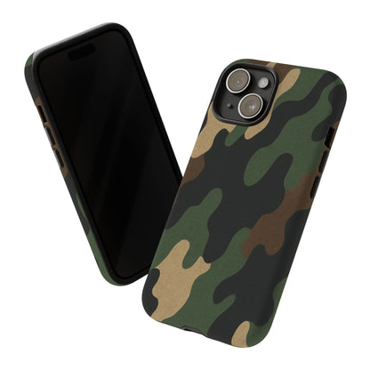 Camouflage Phone Case, Tough Phone Cover, Military Style Accessory, Protective Case for Men, Gifts for Soldiers - TRV