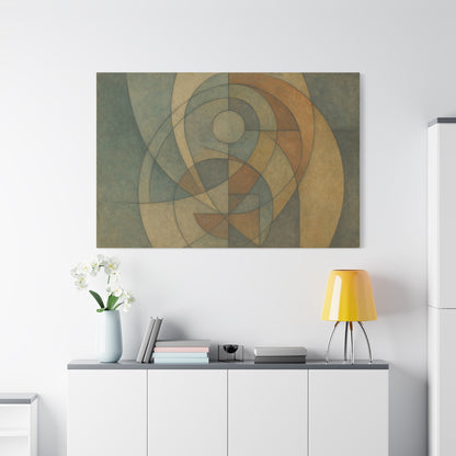 Abstract Geometric Circles Matte Canvas - TRV
