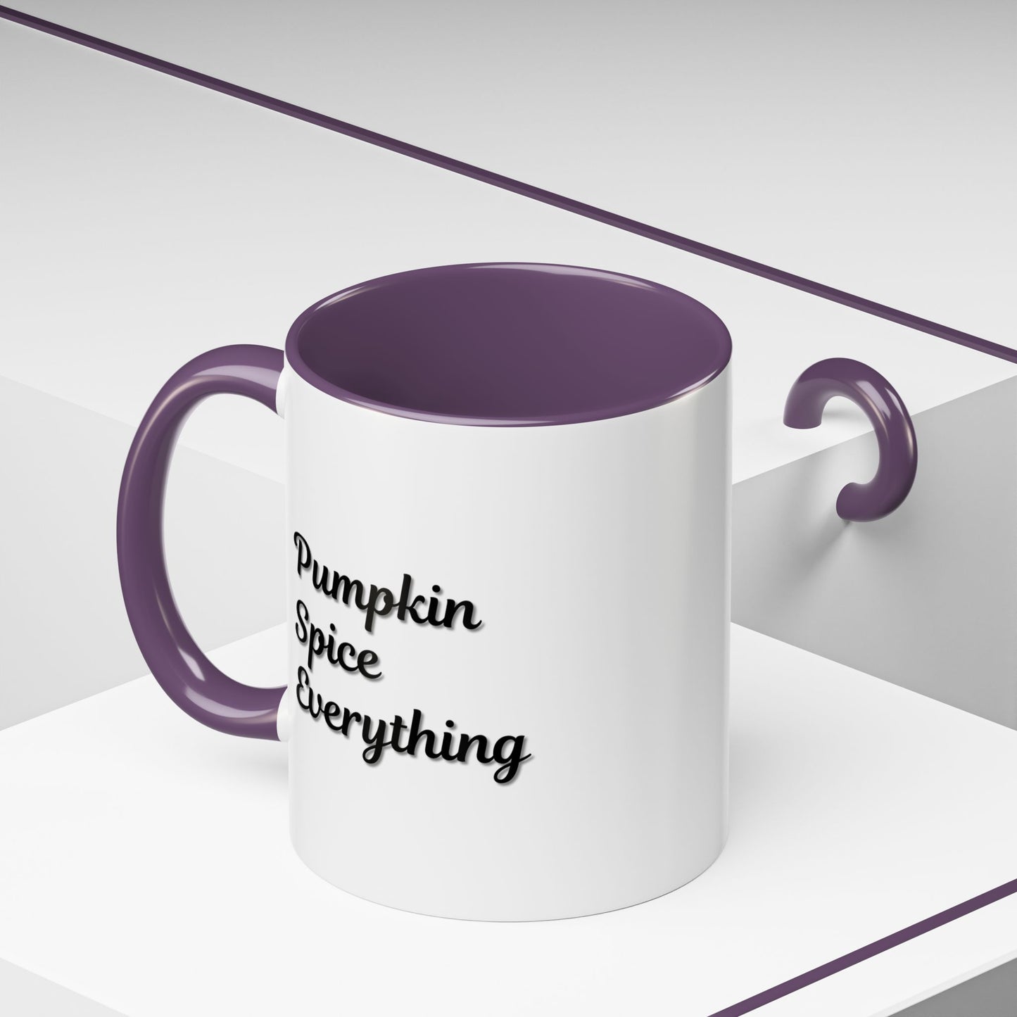 Pumpkin Spice Everything Accent Coffee Mug — Fall Seasonal 11/15oz