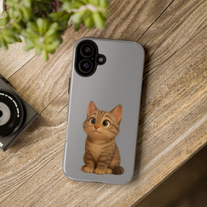 Cute Cat Phone Case, Kawaii Pet Accessory, Gift for Cat Lovers, Animal Phone Cover for Kids, Unique Kitty Design, Birthdays, Holidays - TRV