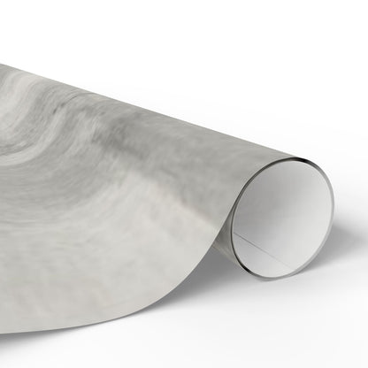 Gray Marble Wrapping Paper Roll — Neutral Watercolor Gift Wrap for Weddings, Birthdays & Minimalist Packaging