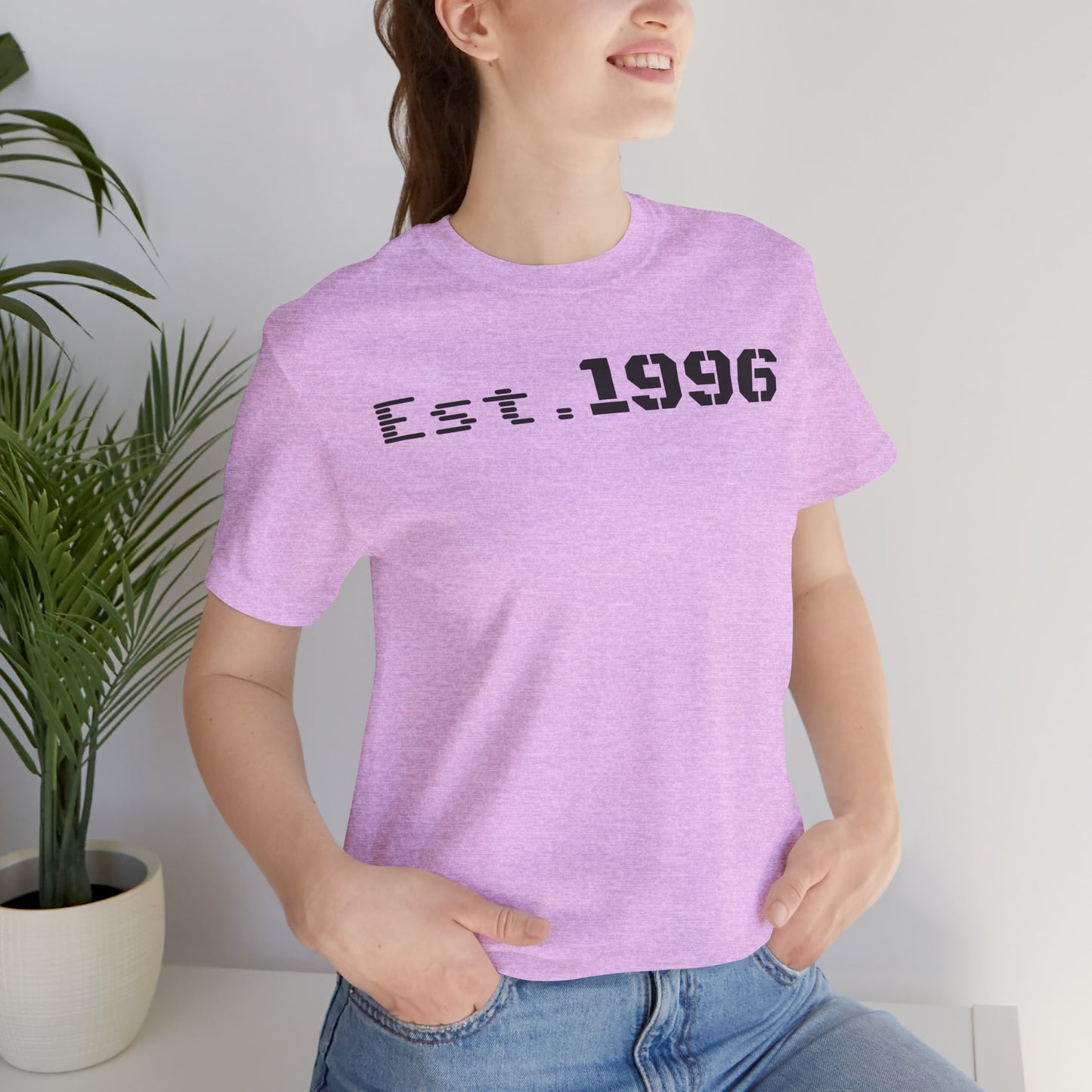 Established 1996 Unisex T-Shirt, Vintage Year Tee, Birth Year Gift, Casual Fashion, Personalized Graphic Tee - TRV