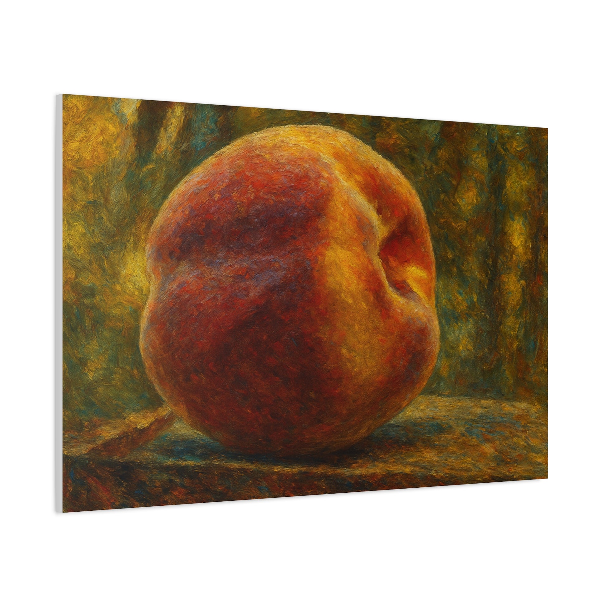 Rustic Peach Canvas Wall Art, Art Decor, Kitchen Artwork, Home Decoration, Gift for Fruit Lover, Summer Decor - TRV