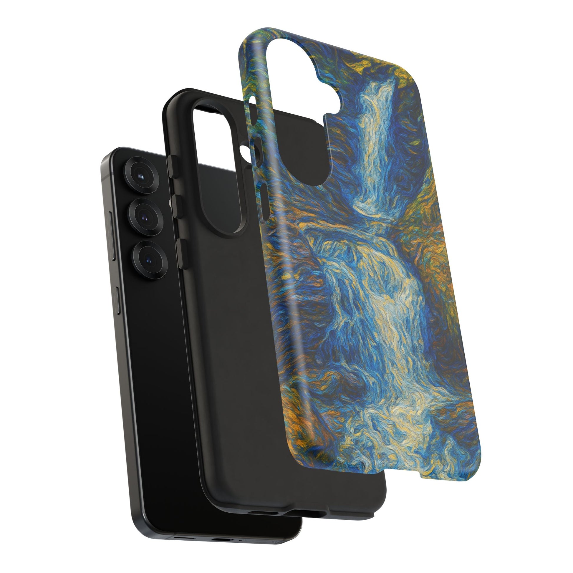 Artistic Phone Case - Waterfall Design, Unique Gift, Phone Accessory, Nature Lover, Original Artwork - TRV