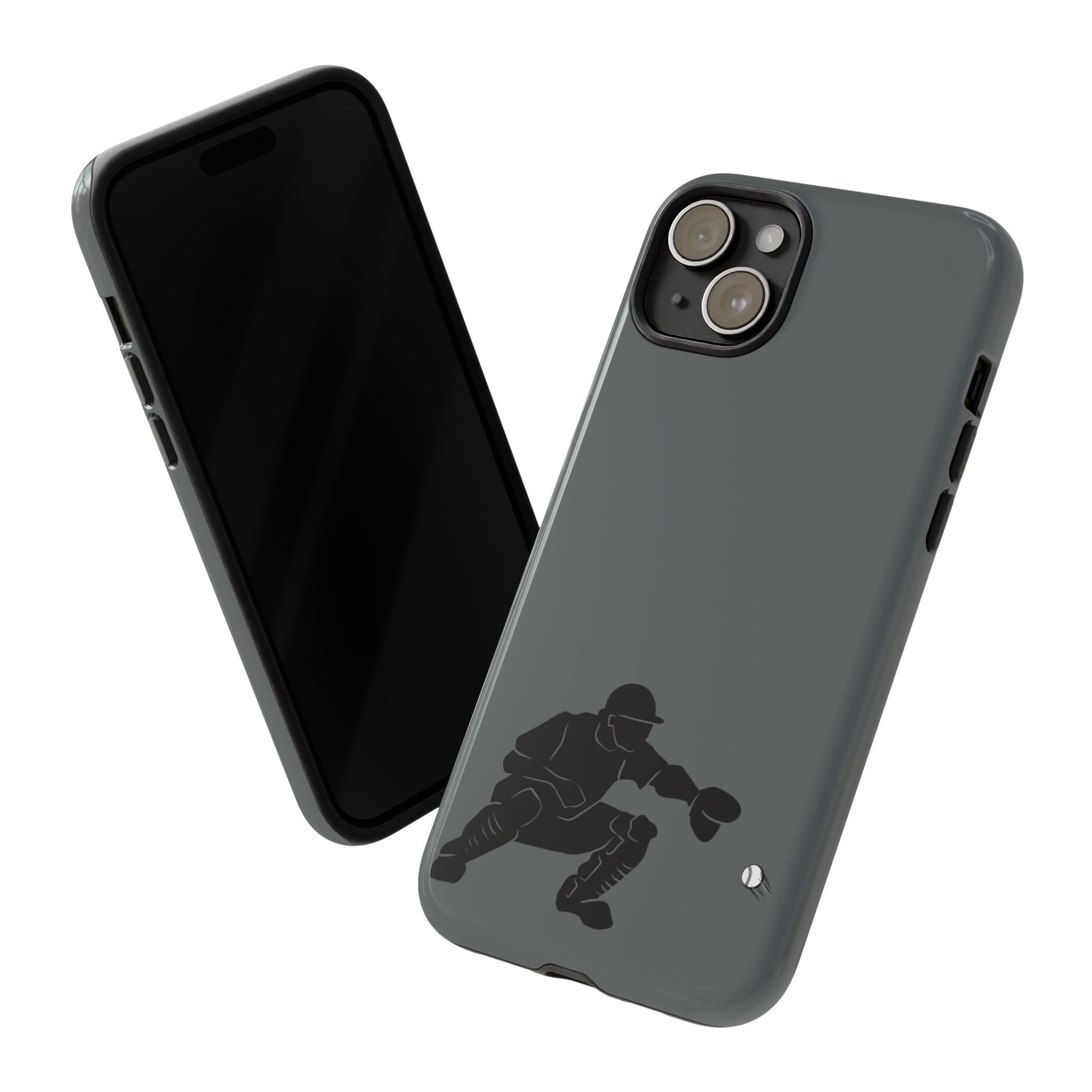 Baseball Catcher Phone Case, Sports Phone Accessory, Tough Cases, Gift for Athletes, Sports Fan Merchandise, Unique Design - TRV