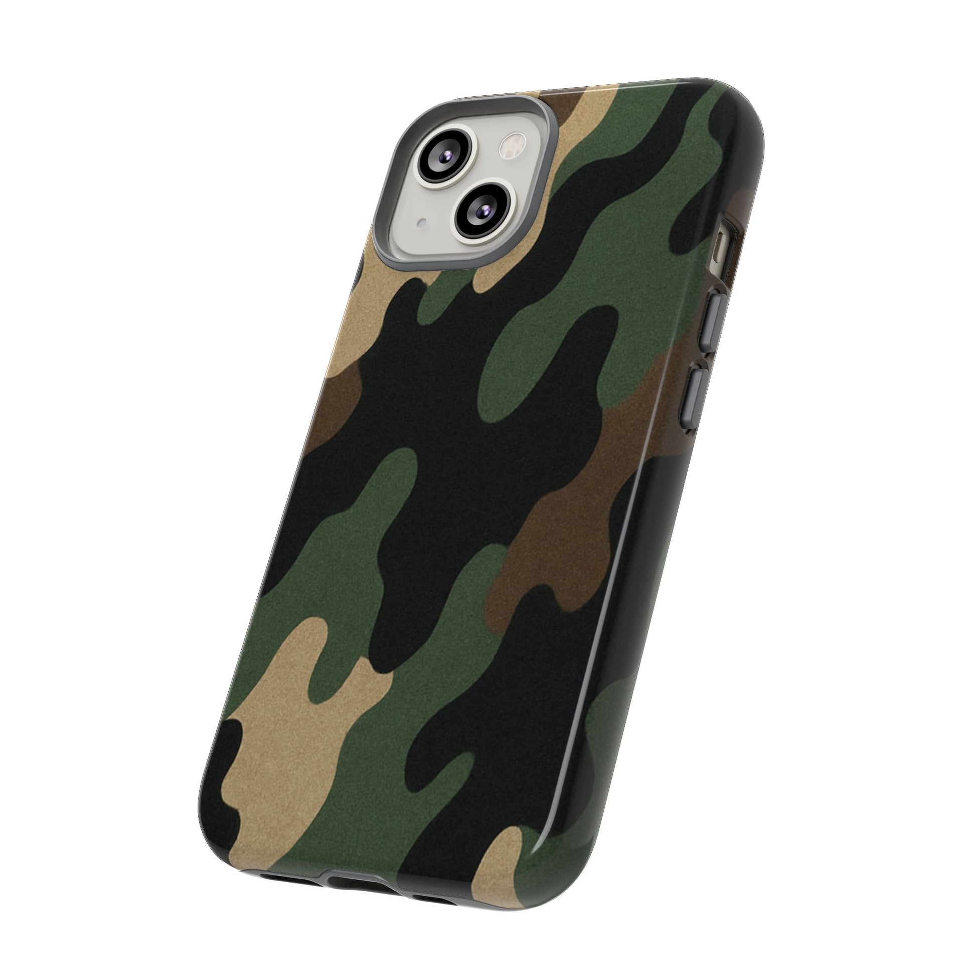 Camouflage Phone Case, Tough Phone Cover, Military Style Accessory, Protective Case for Men, Gifts for Soldiers - TRV