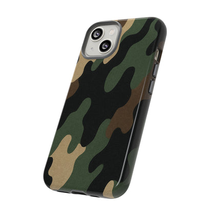 Camouflage Phone Case, Tough Phone Cover, Military Style Accessory, Protective Case for Men, Gifts for Soldiers - TRV