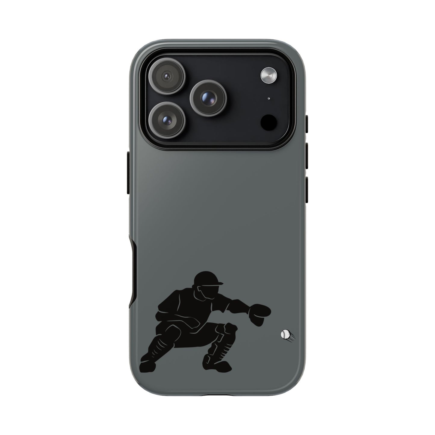 Baseball Catcher Phone Case, Sports Phone Accessory, Tough Cases, Gift for Athletes, Sports Fan Merchandise, Unique Design - TRV