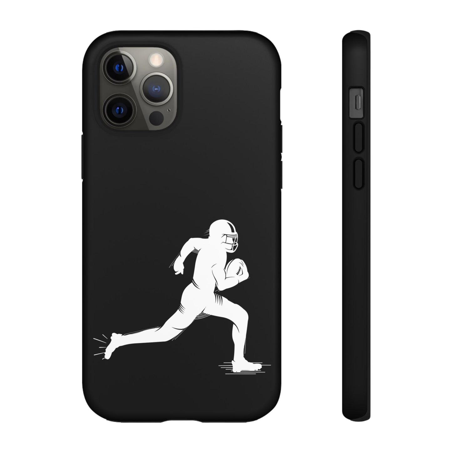 Football Player Phone Case, Tough Cases, Sports Phone Cover, Gift for Athletes, iPhone & Samsung Accessories, Running Player Design - TRV