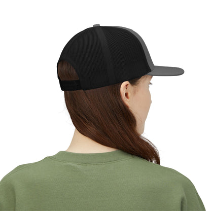 Custom Embroidered Snapback Trucker Cap | Birthday Gift, Fashion Accessory, Casual Wear, Unisex Gift, Vintage Style Hat - TRV