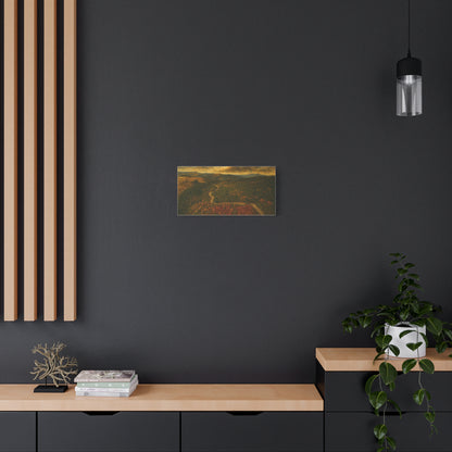 Stretched Canvas Art, Scenic Landscape Wall Decor, Nature Painting for Home, Rustic Room Accent, Gift for Nature Lovers - TRV