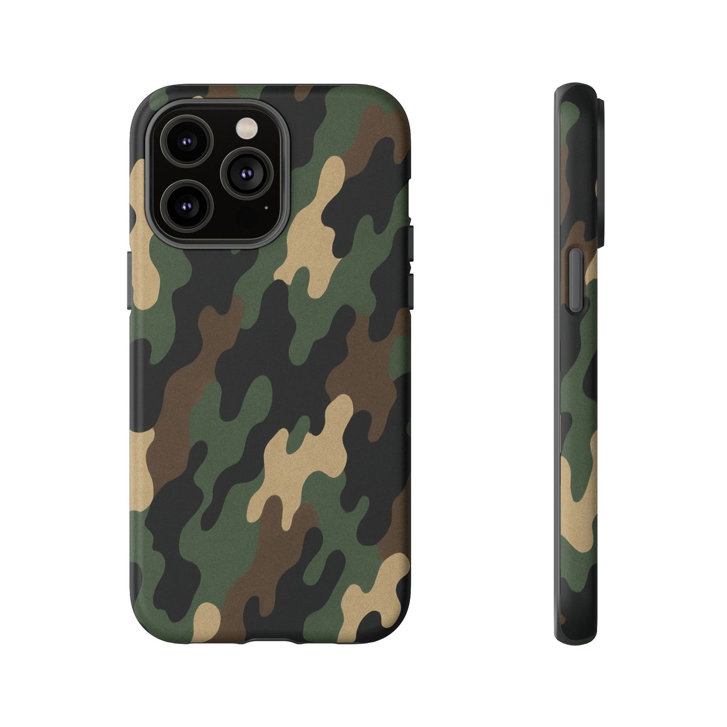 Camouflage Phone Case, Tough Cases, Military Style, Unique Phone Accessories, Gift for Him, Durable Phone Cover - TRV