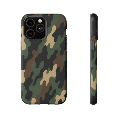 Camouflage Phone Case, Tough Cases, Military Style, Unique Phone Accessories, Gift for Him, Durable Phone Cover - TRV