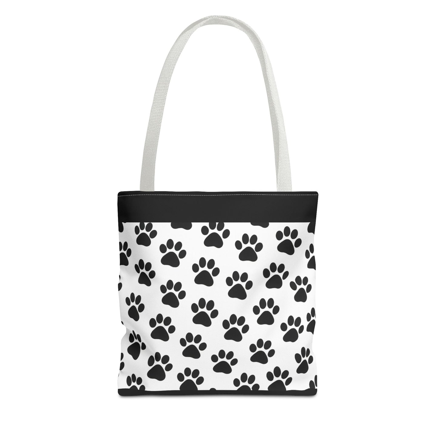 Paw Print Tote Bag, Dog Lover Gift, Shopping Tote, Eco-Friendly Bag, Pet Accessory, Animal Print Carryall - TRV