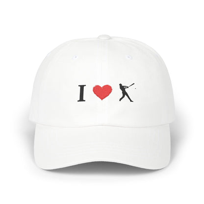 I Love Baseball Dad Cap, Sporty Hat for Dads, Baseball Lover Gift, Father's Day Gift, Casual Everyday Wear - TRV