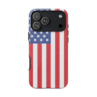 American Flag Phone Case - Patriotic Cell Cover, Tough Cases, USA Pride, Independence Day Gift, Veteran's Day, Phone Protection - TRV