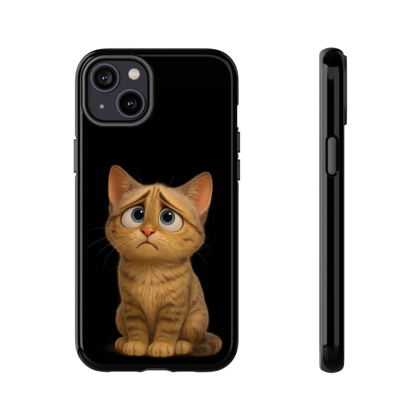Cute Cat Phone Case, Adorable Kitty Cover, Pet Lover Gift, Unique Animal Design, Customizable Mobile Case - TRV