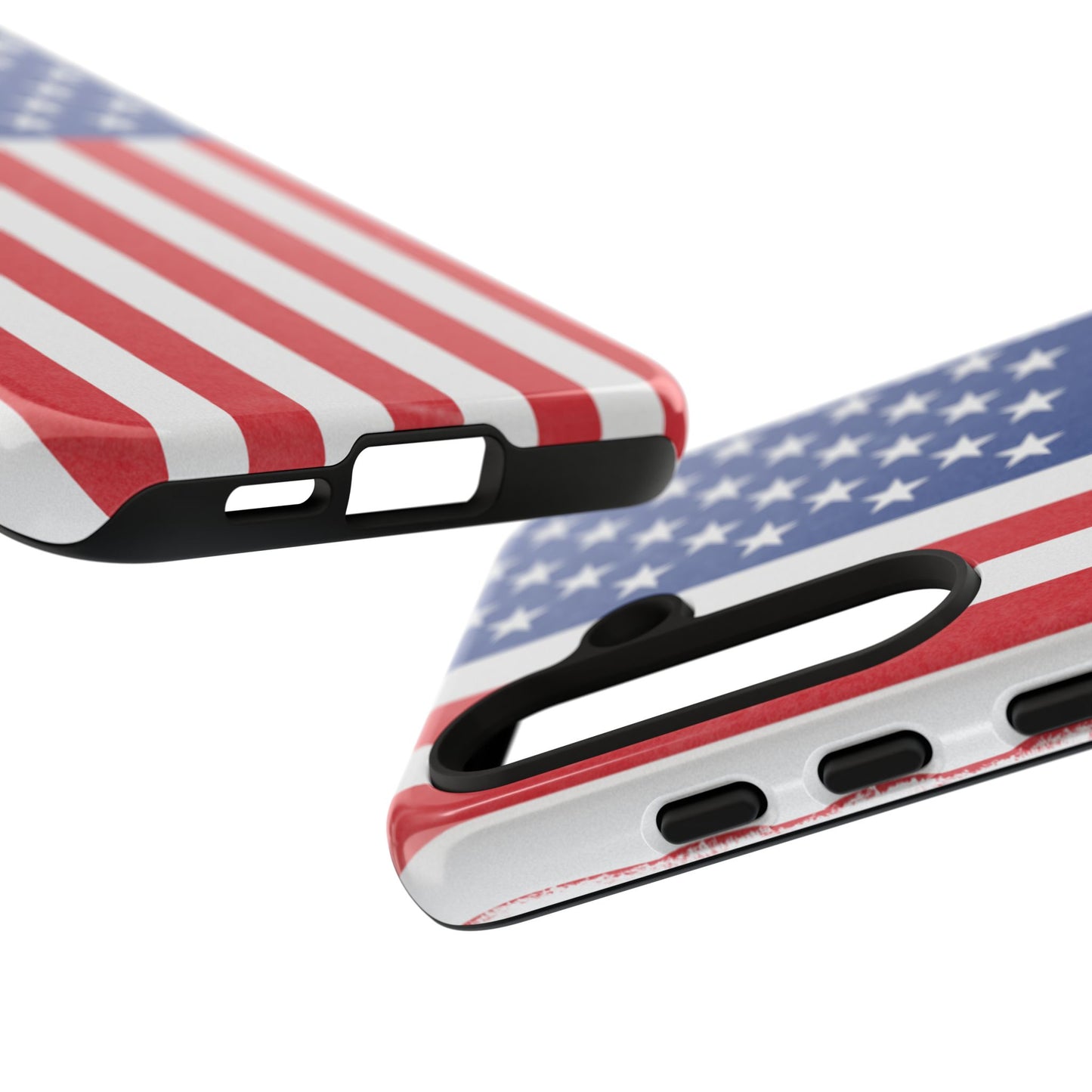 Patriotic Phone Case - Tough Cases for Veterans, USA Lovers, Independence Day, Memorial Day, Flag Design - TRV