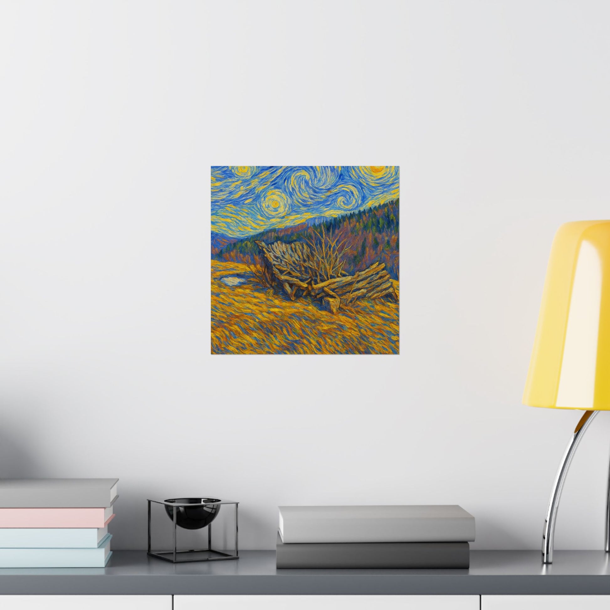 Matte Vertical Posters of Starry Night - Art Print for Home Decor, Wall Art, Gift for Art Lovers, Bacground for Celebrations - TRV