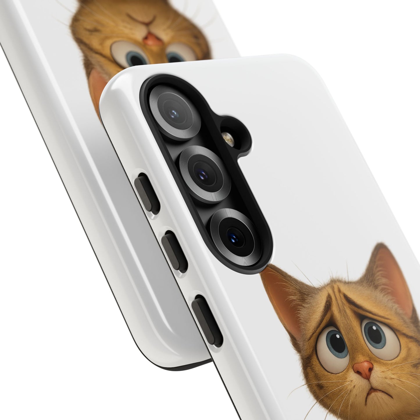 Cute Cat Phone Case, Funny Kitty Case, Animal Lover Gift, Cat Lover Accessory, Unique Cat Design Case, Pet Mom Gift - TRV