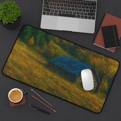 Rustic Landscape Desk Mat, Office Decor, Mouse Pad, Nature Inspired, Gift for Coworkers, Home Office Accessories - TRV