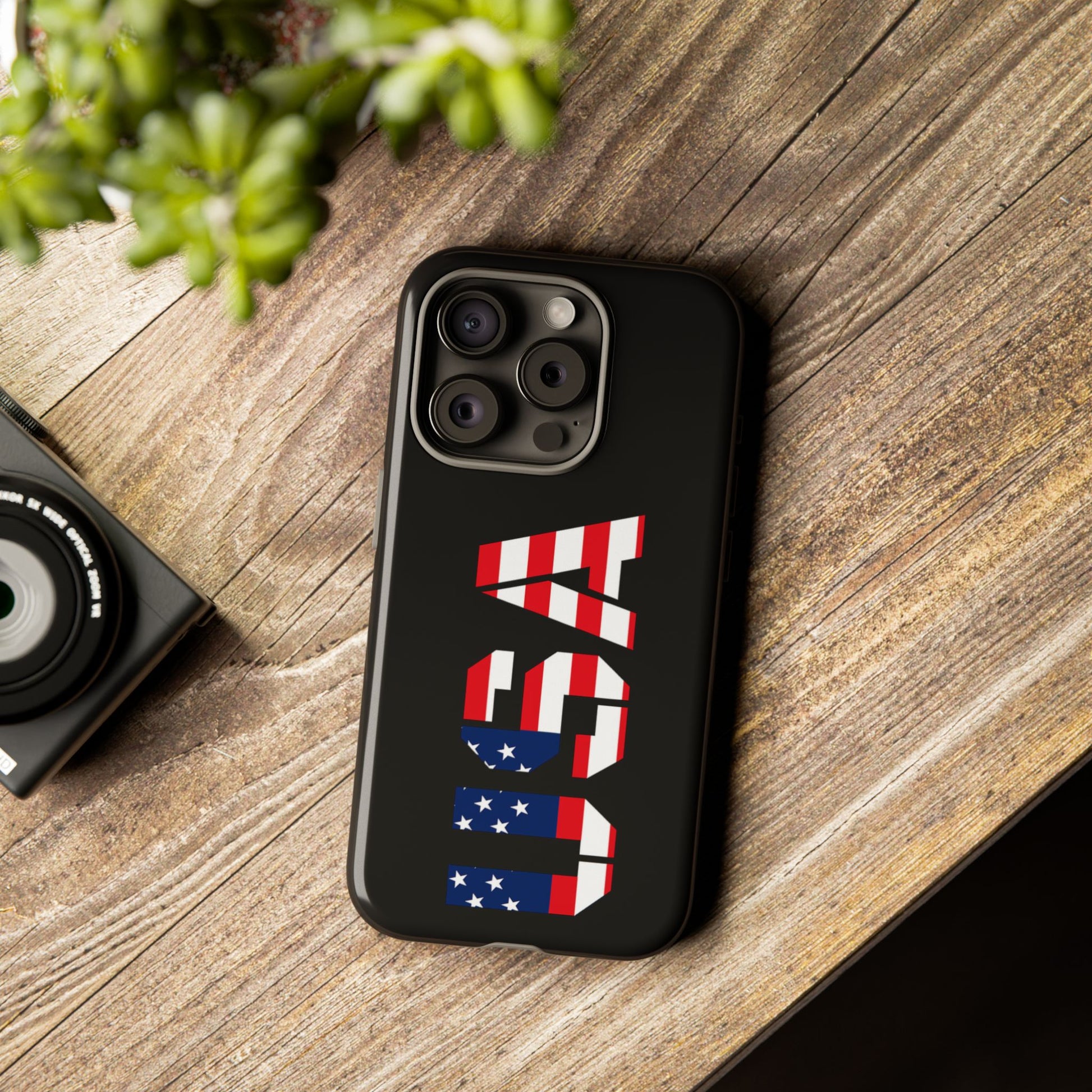 USA Flag Phone Case, Tough Phone Cover, Patriotic Gift, Independence Day Accessory, American Pride Mobile Case - TRV