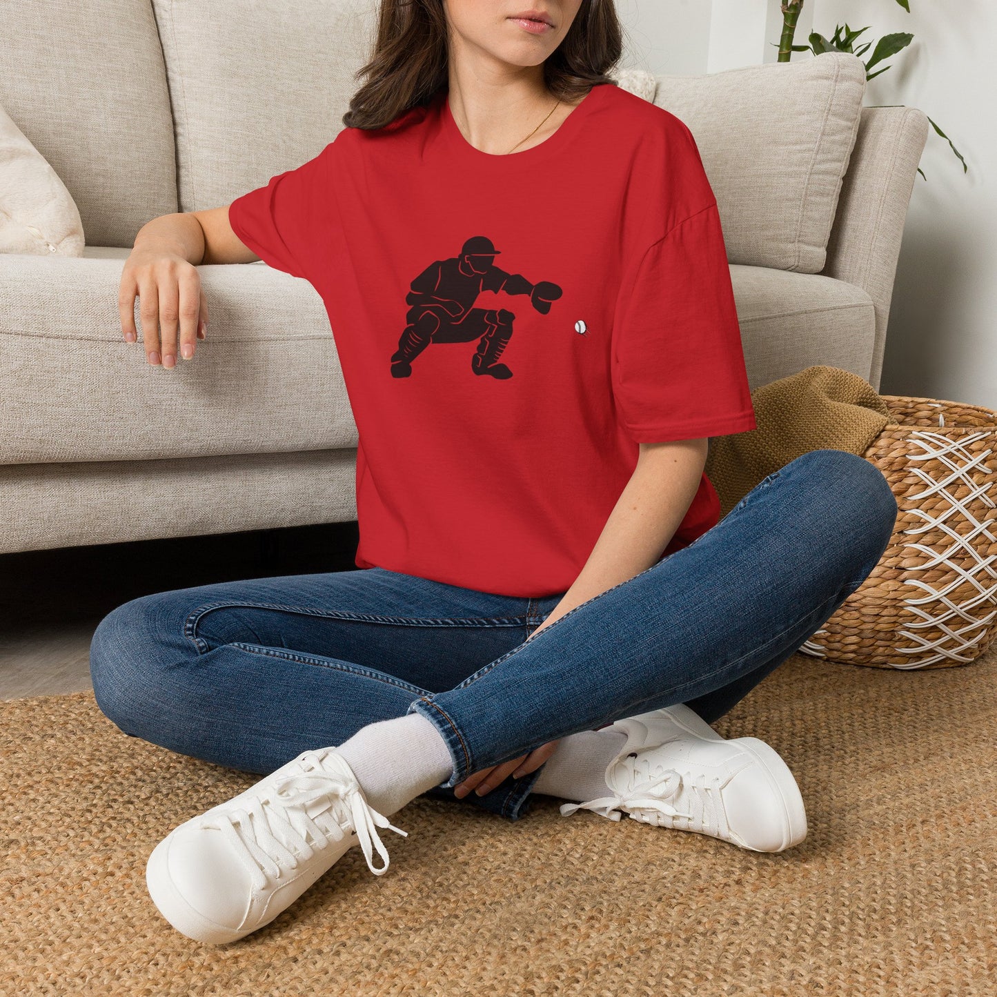 Baseball Catcher Unisex Softstyle T-Shirt, Sports Apparel, Gift for Athletes, Workout Gear, Casual Wear, Special Occasions