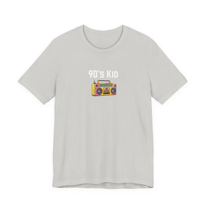 Retro Boombox Tee — 90s Kid Graphic T-Shirt