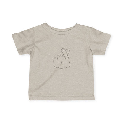 Cute Infant Tee with Love Hand Gesture Design