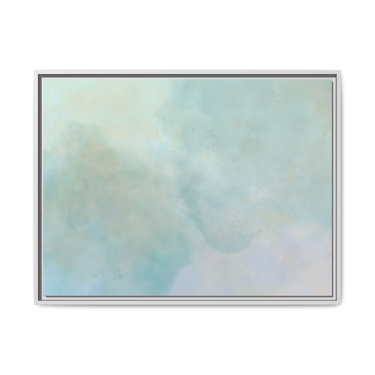 Soft Abstract Pastel Watercolor Matte Canvas