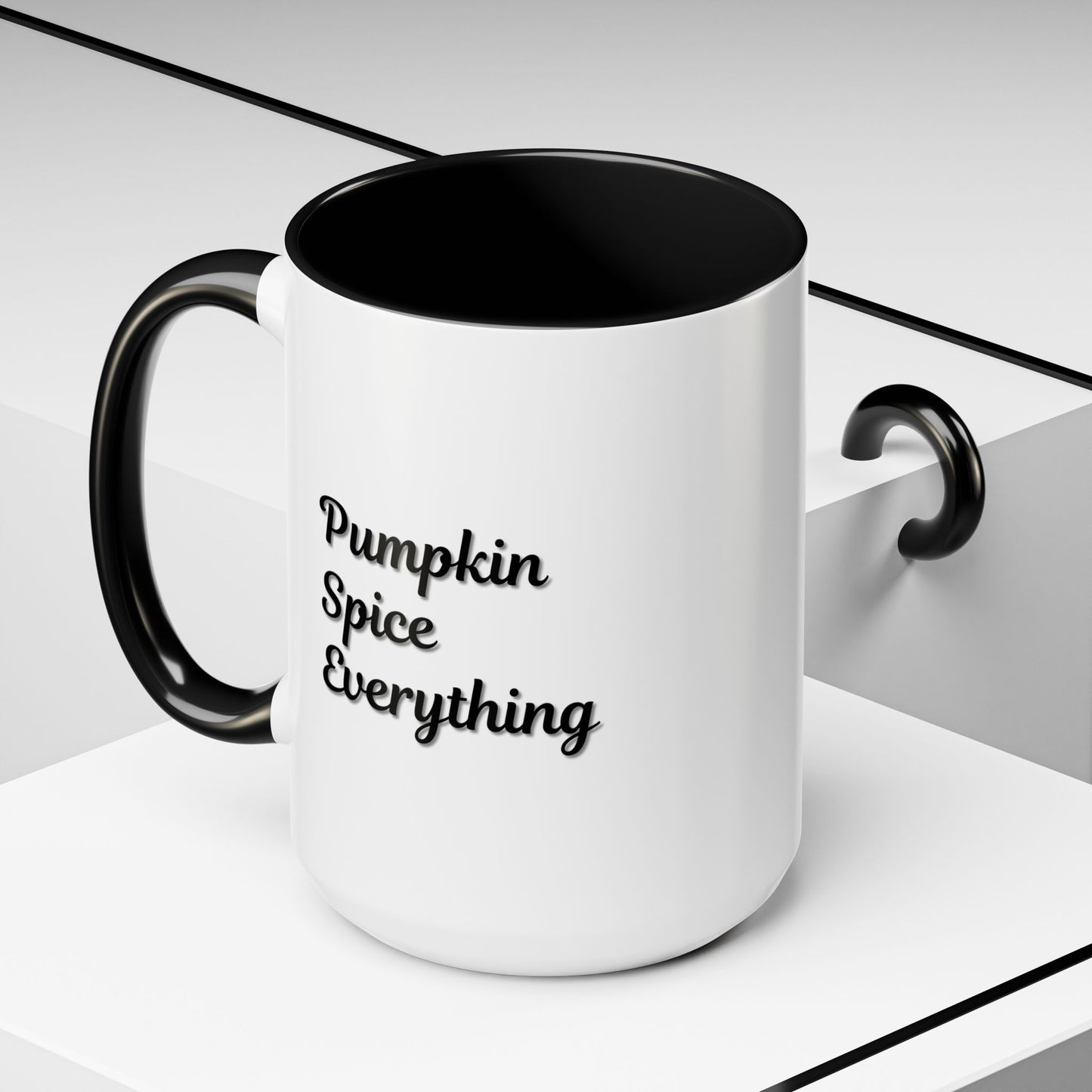 Pumpkin Spice Everything Accent Coffee Mug — Fall Seasonal 11/15oz