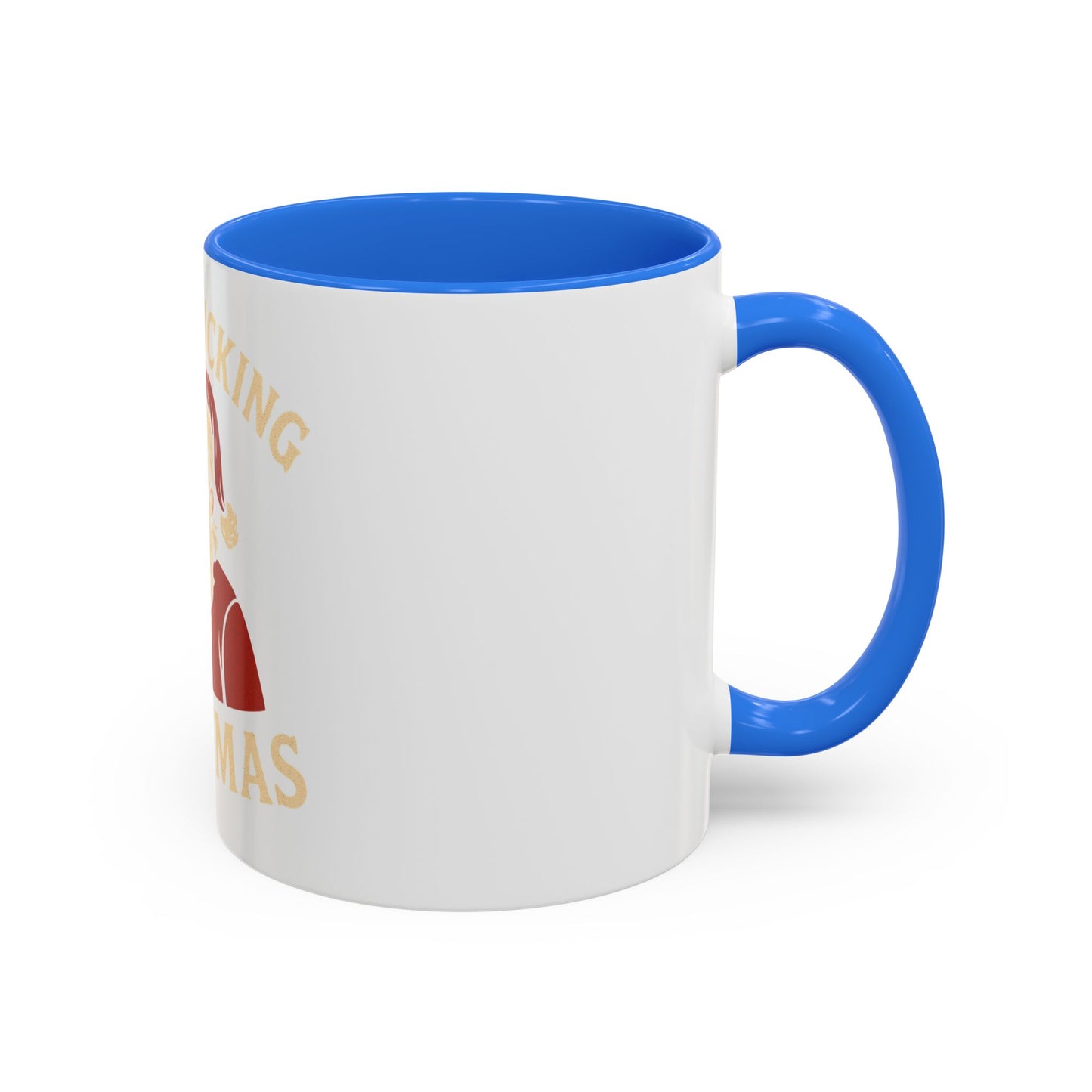 Irreverent Merry Christmas Mug — Funny Santa Middle Finger Coffee Cup (11oz & 15oz)