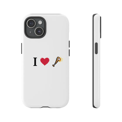 I Love Baseball Vibe Phone Case - Tough Cases for Sports Lovers, Gifts for Athletes, Fun Accessories, iPhone and Android Compatible - TRV