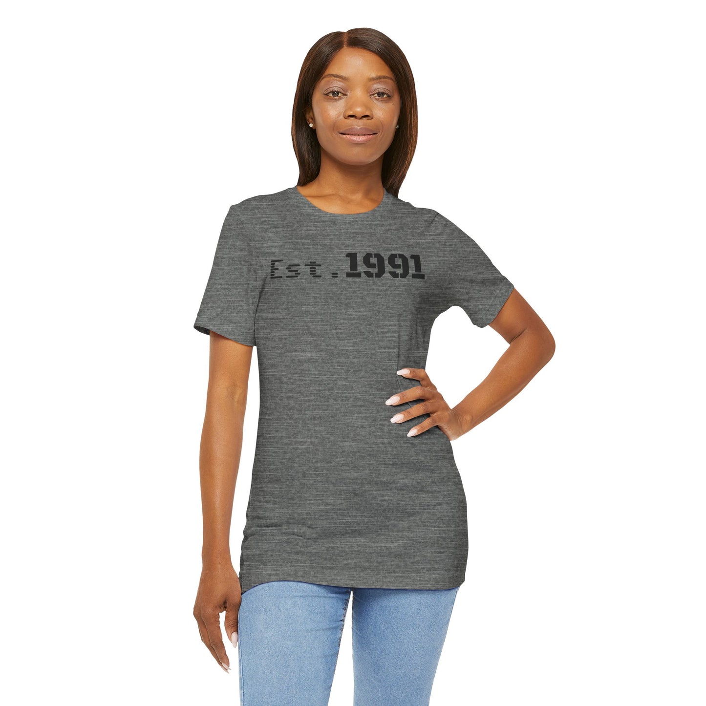 Established 1991 Unisex Jersey Tee | Vintage Anniversary Gift | Casual Wear, Birthday Shirt, Retro Style, Statement Tee, Gift for Him/Her - TRV
