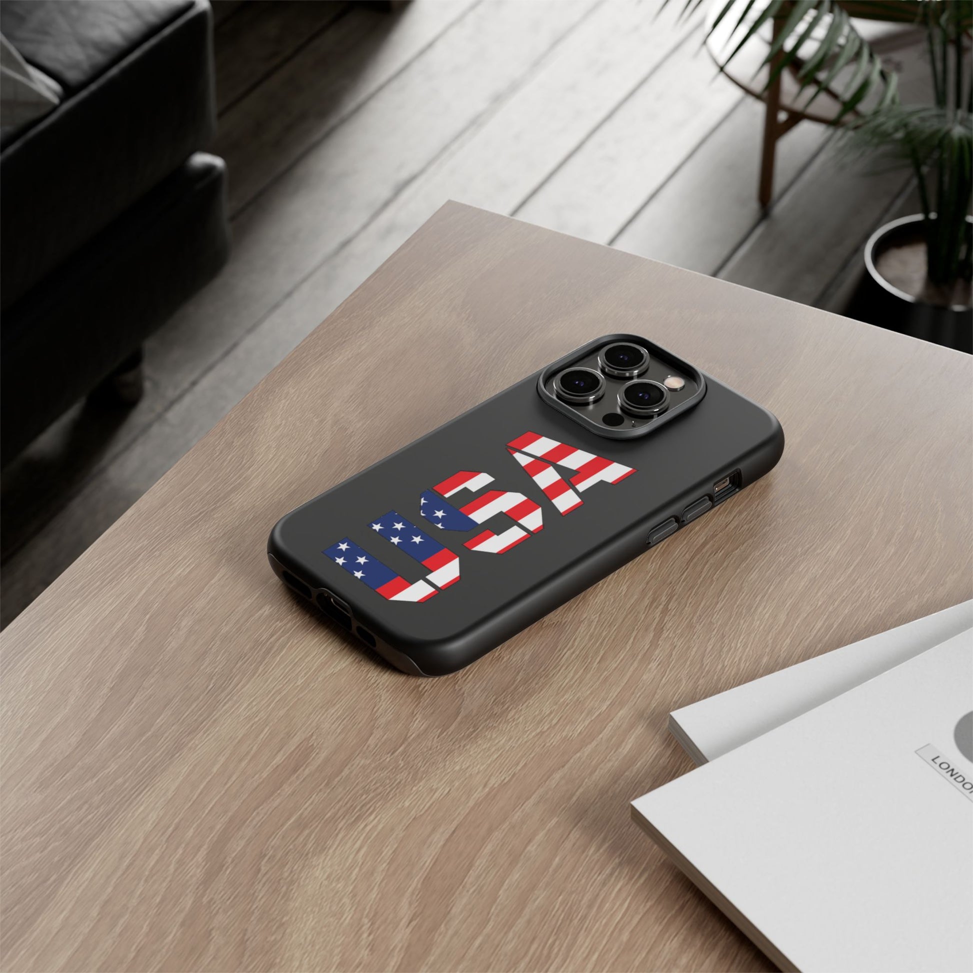 USA Flag Phone Case, Tough Phone Cover, Patriotic Gift, Independence Day Accessory, American Pride Mobile Case - TRV