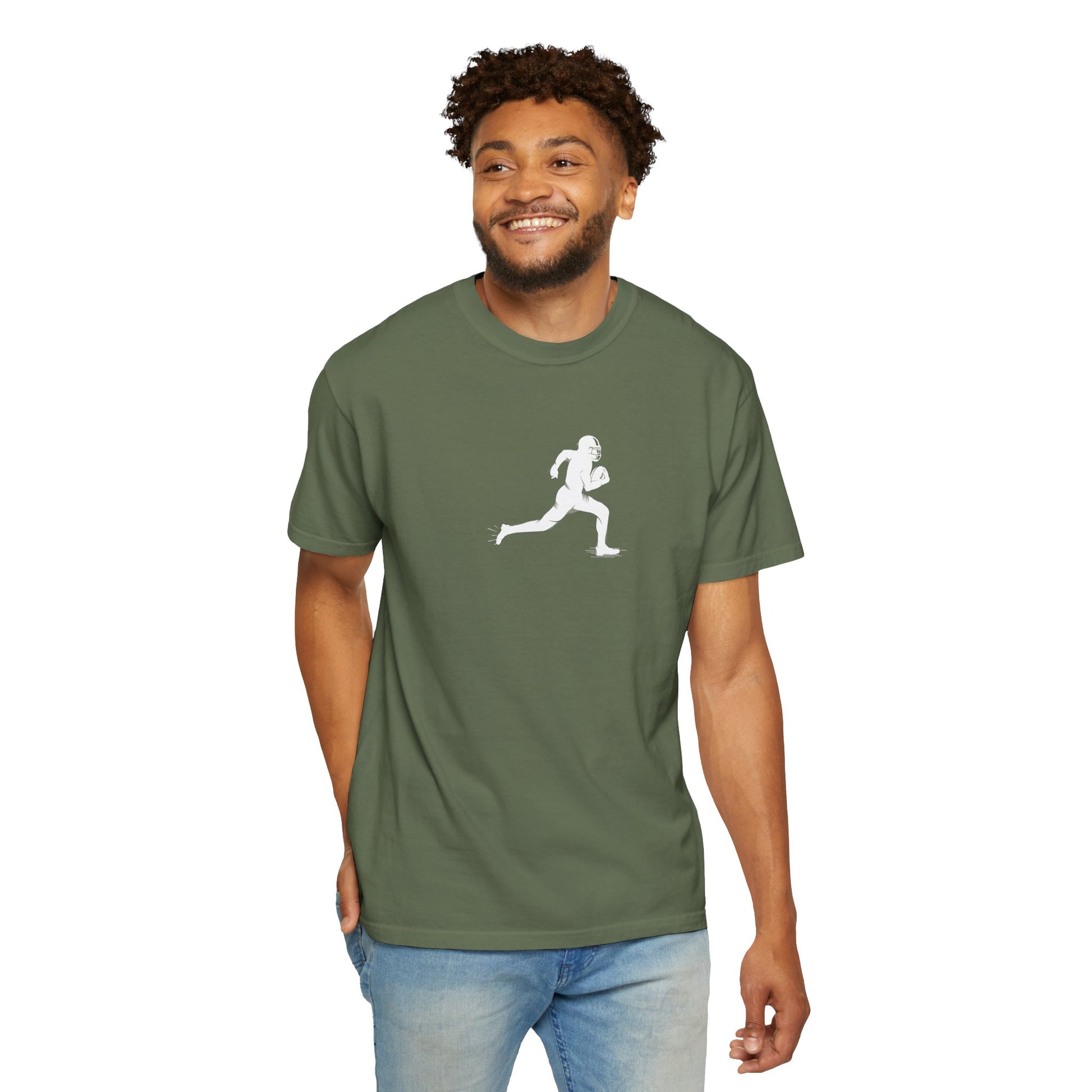 Unisex Football Player T-Shirt | Comfortable Sports Tee, Gift for Runners, Casual Wear, Workout Clothing, Everyday Style - TRV