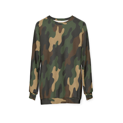 Stylish Camo Unisex Sweatshirt, Cozy Sweatshirt, Trendy Apparel for Outdoor Lovers, Perfect Gift for Adventurers, Versatile Casual Wear - TRV