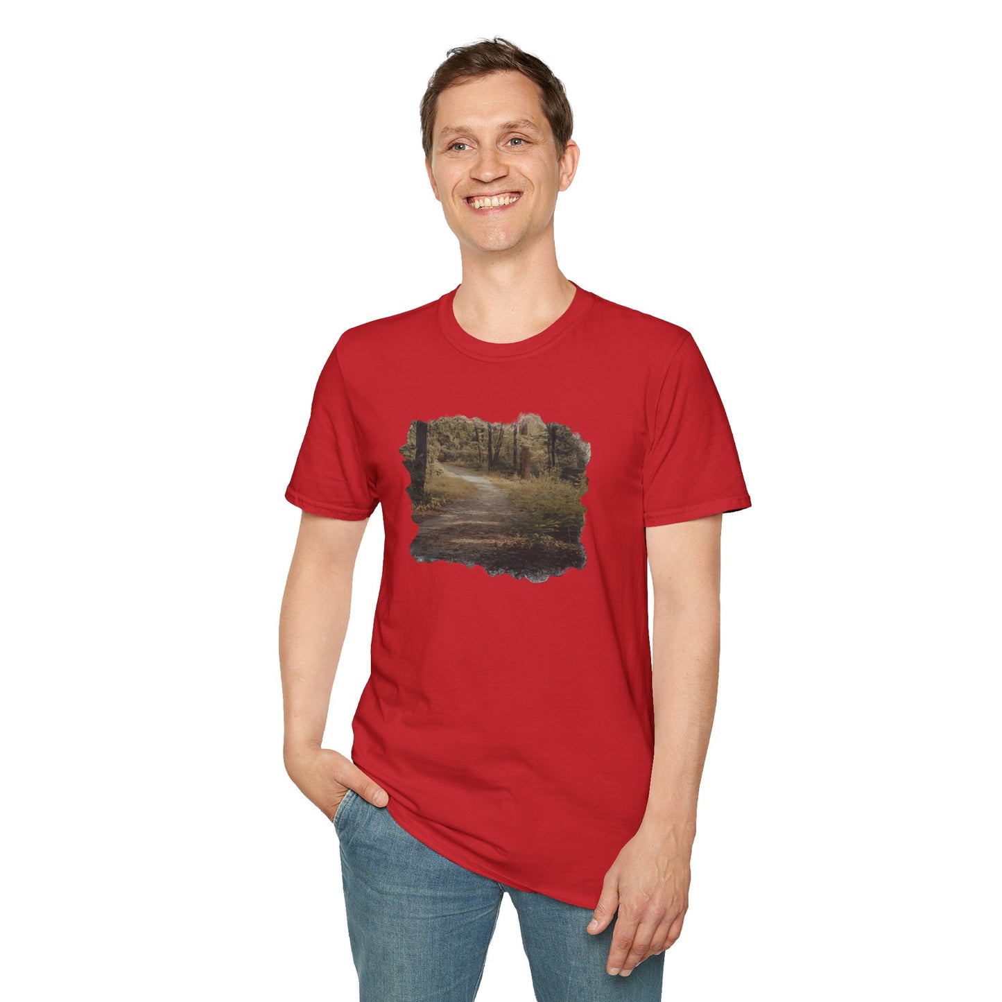 Nature-Inspired Unisex Softstyle T-Shirt, Eco-Friendly Fashion, Outdoor Lover Tee, Gift for Nature Enthusiasts, Casual Everyday Wear