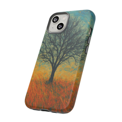 Artistic Phone Case with Tree Design, Nature Lover Gift, Unique Phone Cover, Holiday Present, Eco-friendly Tech Accessories - TRV