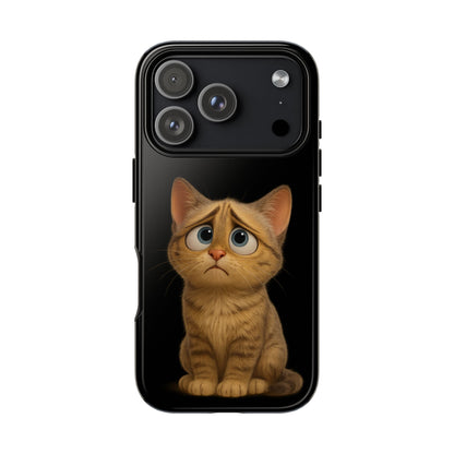 Cute Cat Phone Case, Adorable Kitty Cover, Pet Lover Gift, Unique Animal Design, Customizable Mobile Case - TRV