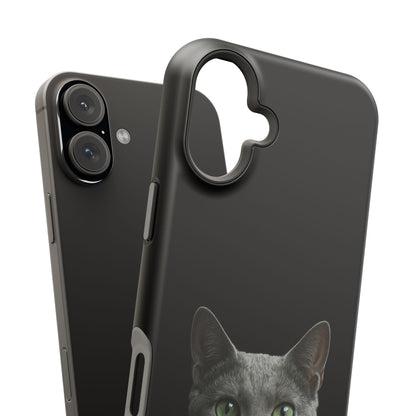 Russian Blue Cat Phone Case — Magnetic Impact-Resistant iPhone Cover